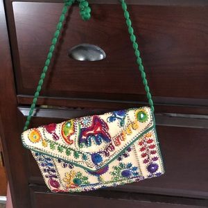 Colorful shoulder purse